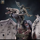 Red Dracolich – Undead Red Dragon: dracolich tabletop miniature, designer preview from Rescale Miniatures's 'Oktober 2026' release, 3D-printed in resin by Qumi (view 39)