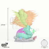 Arctic Centipede tabletop miniature - 120 mm tall, 73 mm base, 7+1 part assembly - Rescale Miniatures 3D print by Qumi