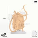 Aurora Sentinel tabletop miniature (Bow A) - 55 mm tall, 31 mm base, 1+1 part assembly - Rescale Miniatures 3D print by Qumi