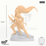 Aurora Sentinel tabletop miniature (Dagger A) - 41 mm tall, 31 mm base - Rescale Miniatures 3D print by Qumi
