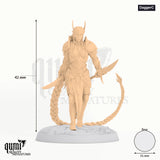 Aurora Sentinel tabletop miniature (Dagger C) - 42 mm tall, 31 mm base - Rescale Miniatures 3D print by Qumi