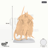 Aurora Sentinel tabletop miniature (Sword C) - 48 mm tall, 31 mm base - Rescale Miniatures 3D print by Qumi