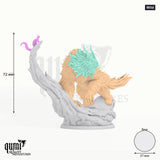 Owlbear tabletop miniature (wild) - 72 mm tall, 57 mm base, 3+1 part assembly - Rescale Miniatures 3D print by Qumi