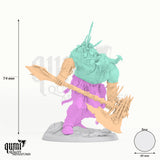 Dread Balthazar tabletop miniature - 74 mm tall, 49 mm base, 3+1 part assembly - Rescale Miniatures 3D print by Qumi