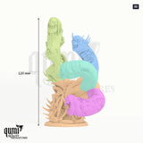 False Hydra tabletop miniature (50) - 120 mm tall, 5 part assembly - Rescale Miniatures 3D print by Qumi