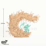 Graveyard Revenant Horde tabletop miniature - 136 mm tall, 74 mm base, 2 part assembly - Rescale Miniatures 3D print by Qumi