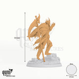 Revenant Commander tabletop miniature - 54 mm tall, 39 mm base, 1+1 part assembly - Rescale Miniatures 3D print by Qumi