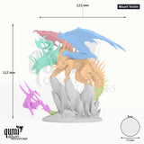 Adult Fang Dragon tabletop miniature (Mount with Victim) - 115 mm tall, 121 mm wingspan - Rescale Miniatures 3D print by Qumi