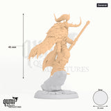 Doom Ravagers tabletop miniature (General) - 46 mm tall, 31 mm base, 1+1 part assembly - Rescale Miniatures 3D print by Qumi