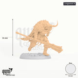 Doom Ravagers tabletop miniature (Longsword A) - 36 mm tall, 31 mm base - Rescale Miniatures 3D print by Qumi