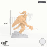 Doom Ravagers tabletop miniature (Longsword B) - 44 mm tall, 31 mm base - Rescale Miniatures 3D print by Qumi