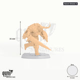 Doom Ravagers tabletop miniature (Sword & Shield A) - 36 mm tall, 31 mm base - Rescale Miniatures 3D print by Qumi