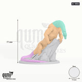 Iron Scale Ravagers tabletop miniature (B / wild) - 77 mm tall, 73 mm base - Rescale Miniatures 3D print by Qumi