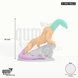 Iron Scale Ravagers tabletop miniature (D (Base 2) / wild) - 80 mm tall, 73 mm base - Rescale Miniatures 3D print by Qumi