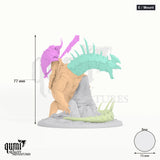 Iron Scale Ravagers tabletop miniature (E / mounted) - 77 mm tall, 73 mm base - Rescale Miniatures 3D print by Qumi