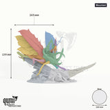 Royal Fae tabletop miniature (Mounted) - 159 mm tall, 163 mm wingspan, 160 mm base - Rescale Miniatures 3D print by Qumi