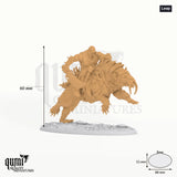 Sabertooth Tabletop-Miniatur (Leap) - 60 mm hoch, 88x52 mm Base, 1 Körperteil + 1 Base - Rescale Miniatures 3D-Druck von Qumi