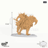 Sabertooth Tabletop-Miniatur (Look) - 63 mm hoch, 88x52 mm Base, 1 Körperteil + 1 Base - Rescale Miniatures 3D-Druck von Qumi