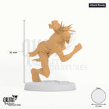 Ghoul Savage Tabletop-Miniatur (Attack Ready) - 30 mm hoch, 24 mm Base - Rescale Miniatures 3D-Druck von Qumi