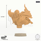 Savarkar Miniature Bust 110mm - colour-coded parts render, 118 mm tall, 1 body part, 65 mm round base
