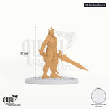 Exotic Warrior Sentinel Aetherium tabletop miniature (V3 Double Sword) - 37 mm tall - Rescale Miniatures 3D print by Qumi