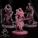 Venomscale Reavers – Serpentfolk Warriors: serpentfolk fighter tabletop miniature, designer preview from Parasite Collectibles's 'August 2026' release, 3D-printed in resin by Qumi