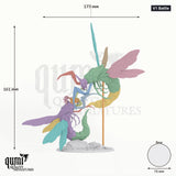 Skycutter tabletop miniature (V1 Battle) - 161 mm tall, 175 mm wingspan, 76 mm base - Rescale Miniatures 3D print by Qumi