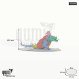 Sludgeborn tabletop miniature (V2 walk) - 115 mm tall, 275x206 mm base - Rescale Miniatures 3D print by Qumi
