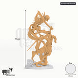 The Four Mourners tabletop miniature (Soren the Hollow) - 77 mm tall, 39 mm base - Rescale Miniatures 3D print by Qumi