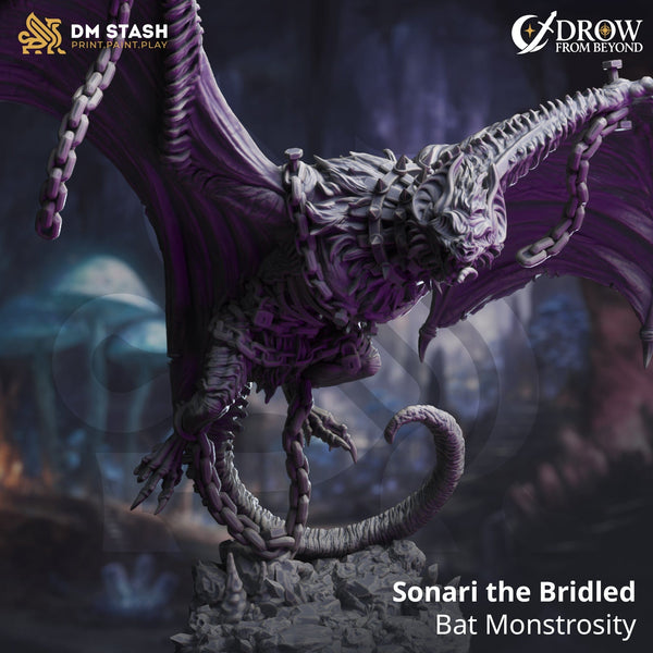 Monster Tabletop-Miniatur – Sonari Bat Monstrosity | Qumi