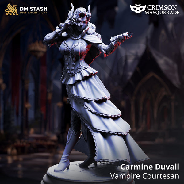Vampir Kurtisane Miniatur Carmine Duvall 32mm 75mm DM Stash