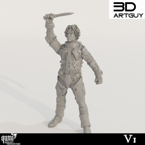 Menschlicher NPC Tabletop-Miniatur – Duke Rally | Qumi