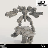 Human Shooter Tabletop Miniature - Shooty Alien by Qumi, 3D printed resin tabletop miniature for RPGs, wargaming and painting