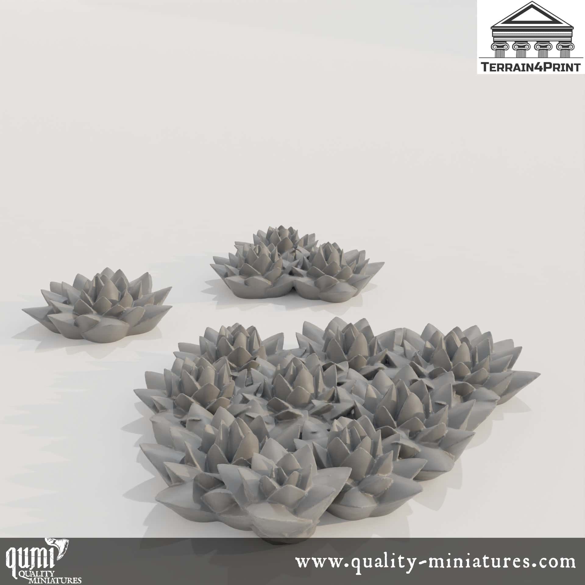 Roofleek - Resin Print - Tabletop RPG Terrain - Terrain4Print - Qumi 32mm scale Quality Miniatures - Qumi Wargaming Mini Model Figure