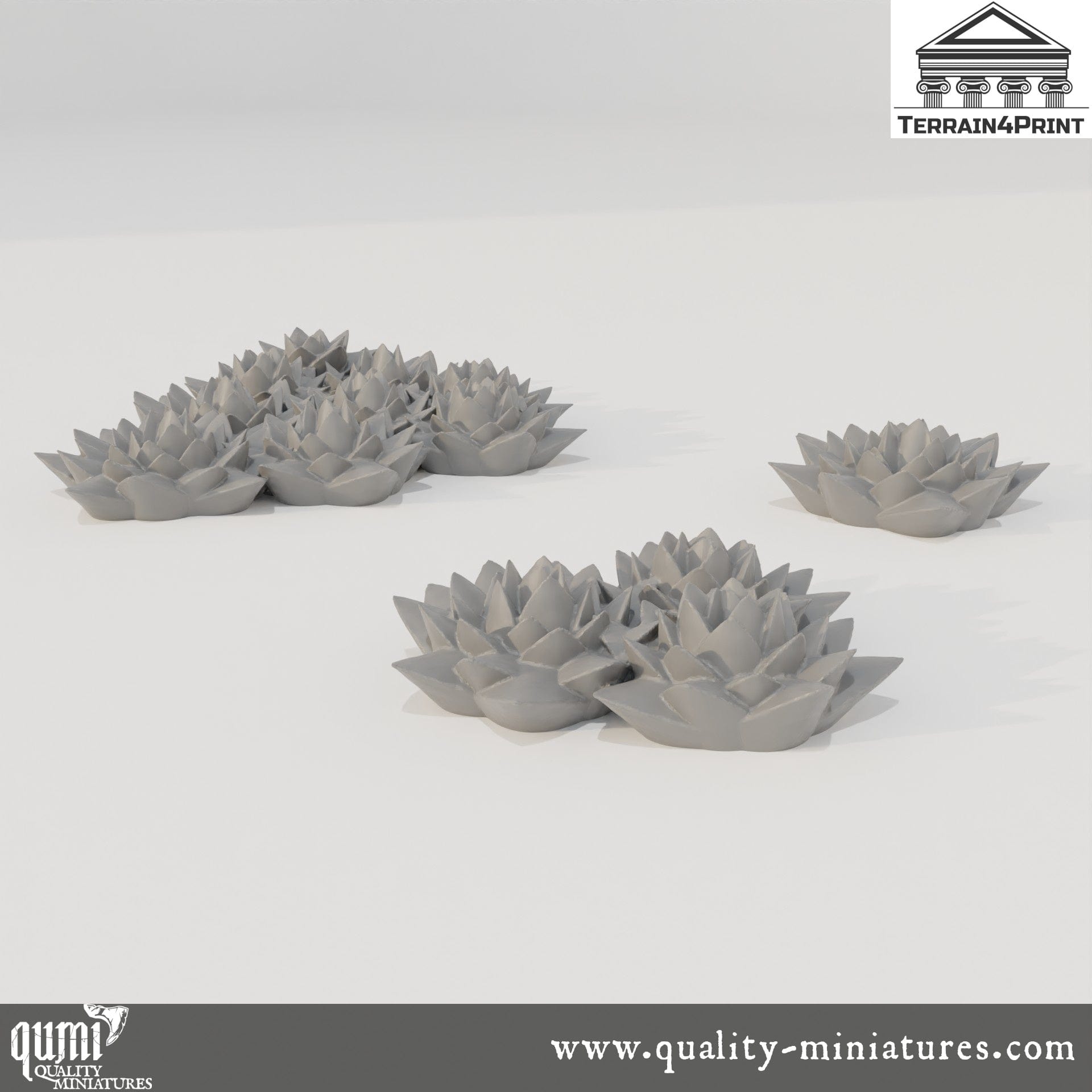 Roofleek - Resin Print - Tabletop RPG Terrain - Terrain4Print - Qumi 32mm scale Quality Miniatures - Qumi Wargaming Mini Model Figure