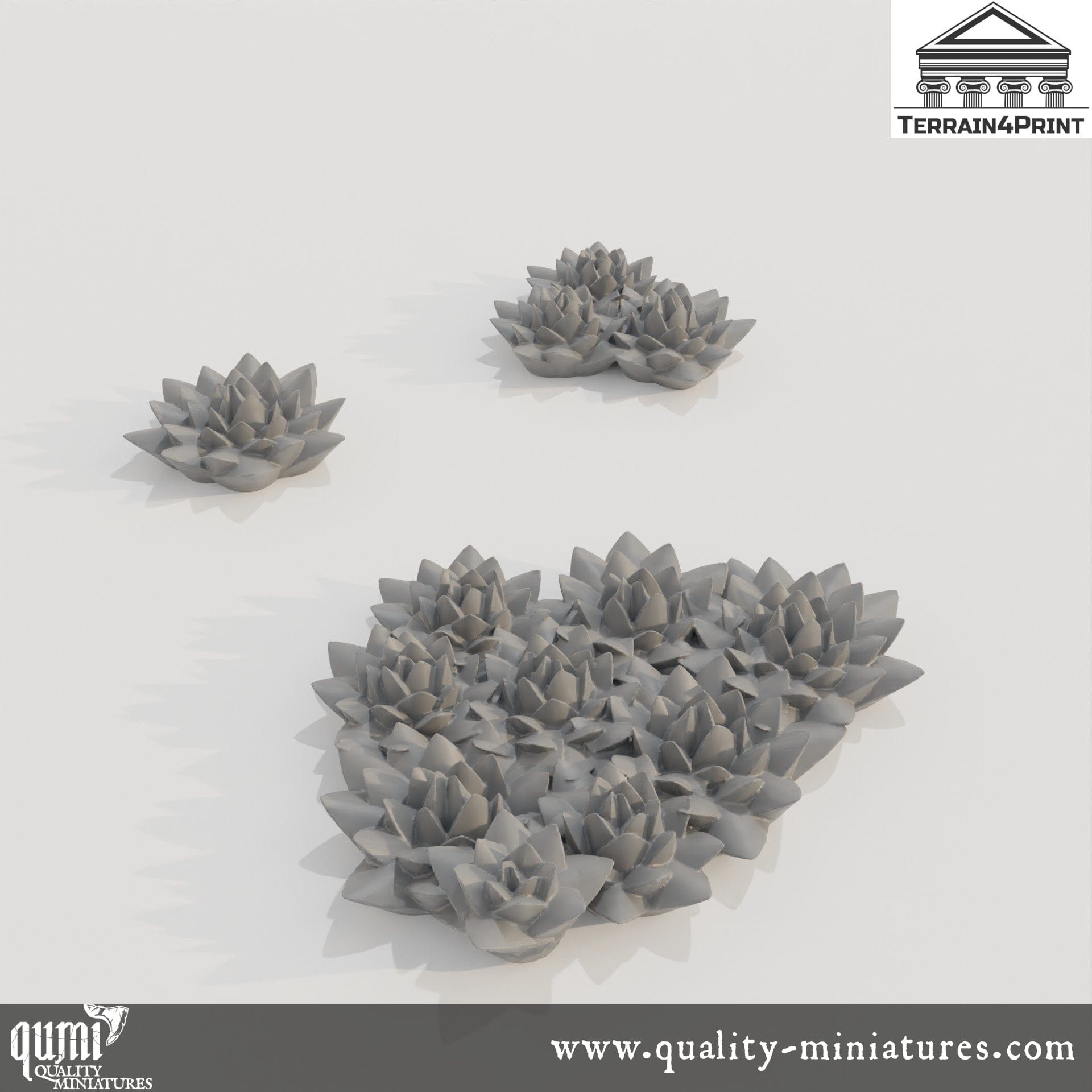 Roofleek - Resin Print - Tabletop RPG Terrain - Terrain4Print - Qumi 32mm scale Quality Miniatures - Qumi Wargaming Mini Model Figure