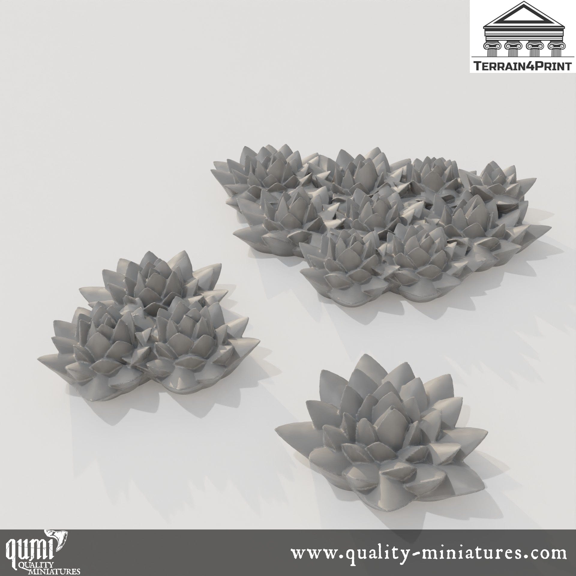 Roofleek - Resin Print - Tabletop RPG Terrain - Terrain4Print - Qumi 32mm scale Quality Miniatures - Qumi Wargaming Mini Model Figure