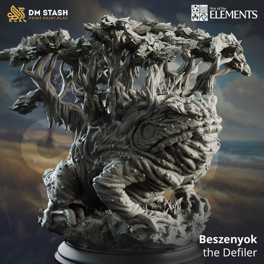 Tabletop RPG Miniature Beszenyok the Defiler - 32mm 75mm Qumi - DM Stash 32mm Scale Quality Miniatures - Qumi Wargaming Mini Model Figure
