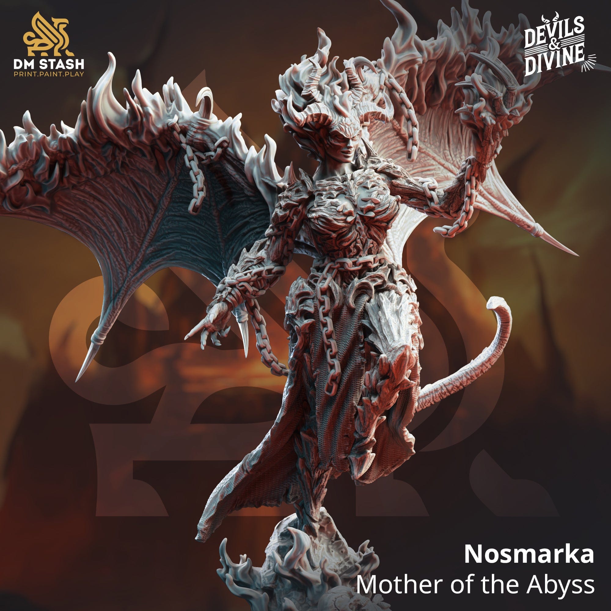 Tabletop RPG Miniature Nosmarka 32mm 75mm Qumi - DM Stash 32mm Scale Quality Miniatures - Qumi Wargaming Mini Model Figure