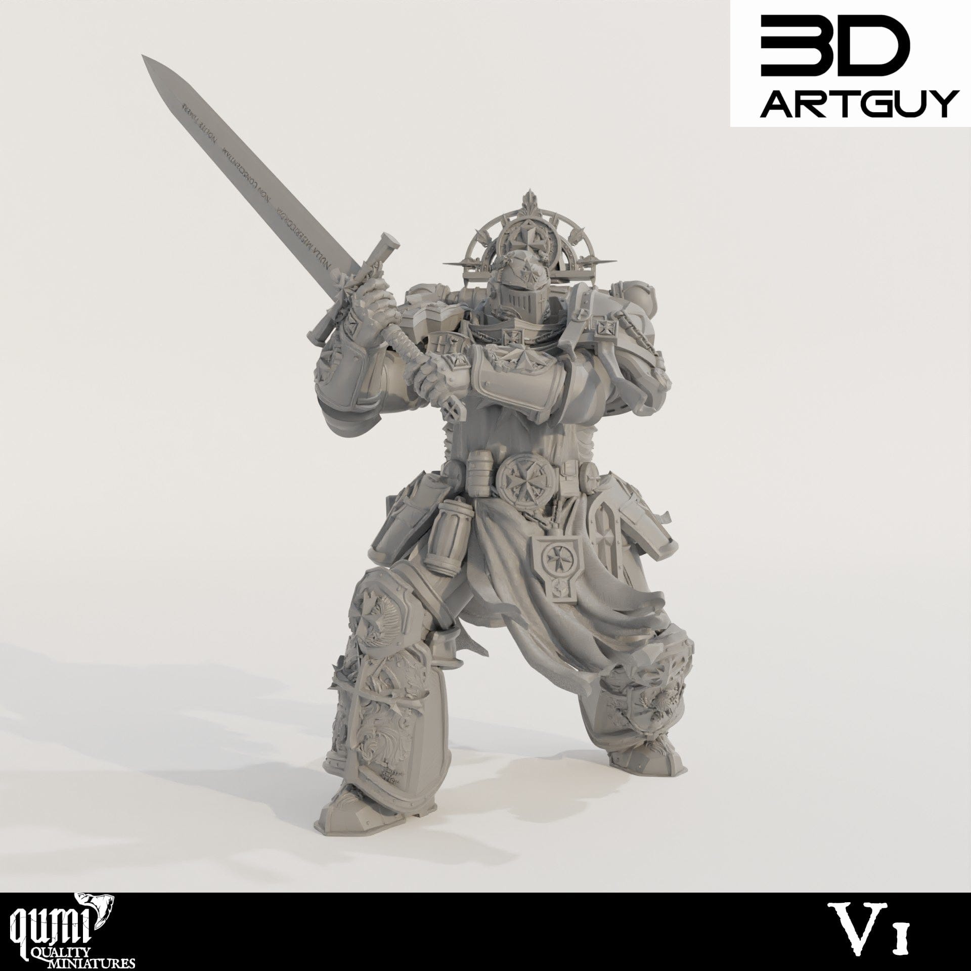 Tabletop RPG Miniature Goat - Qumi - 3D ArtGuy 32mm scale / V1 Quality Miniatures - Qumi Wargaming Mini Model Figure