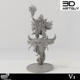 Frontansicht der Sorcerer Supreme Miniatur auf einem mystischen Kreaturen-Sockel