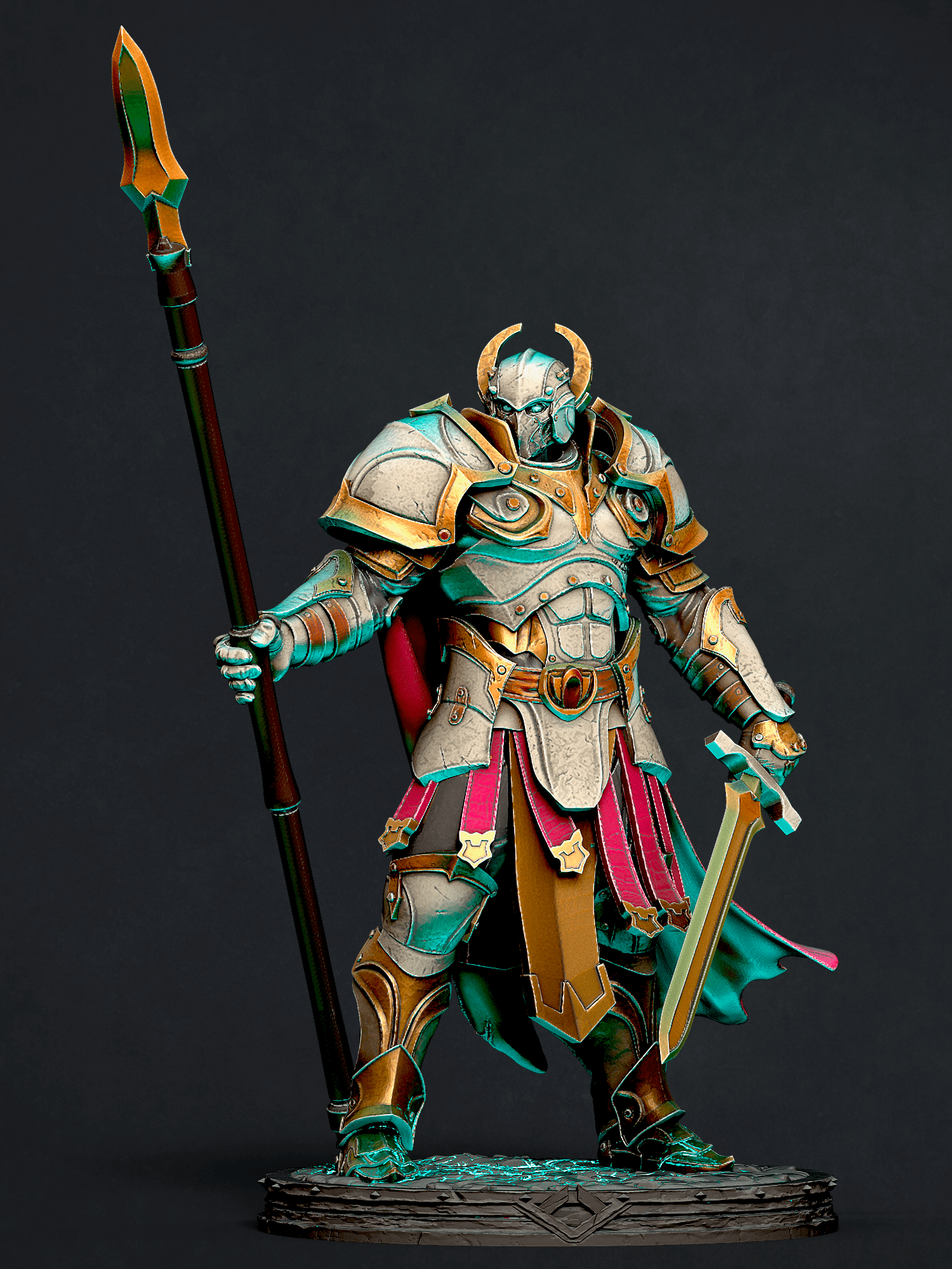 Tabletop RPG Miniature Storm Soldier - 32mm Qumi - Parasite Collectibles 32mm Quality Miniatures - Qumi Wargaming Mini Model Figure