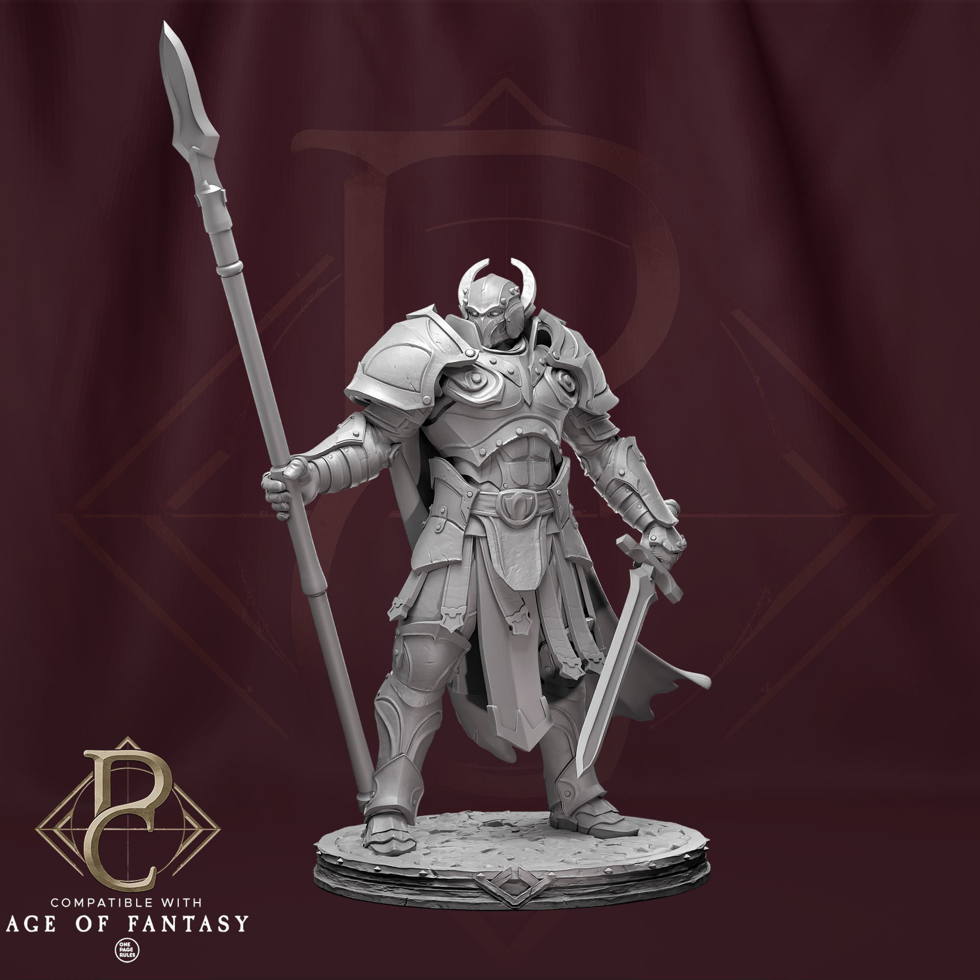 Tabletop RPG Miniature Storm Soldier - 32mm Qumi - Parasite Collectibles 32mm Quality Miniatures - Qumi Wargaming Mini Model Figure