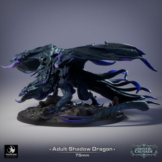 Adult Shadow Dragon Miniature Qumi Rescale Miniatures - Quality Miniatures - Qumi