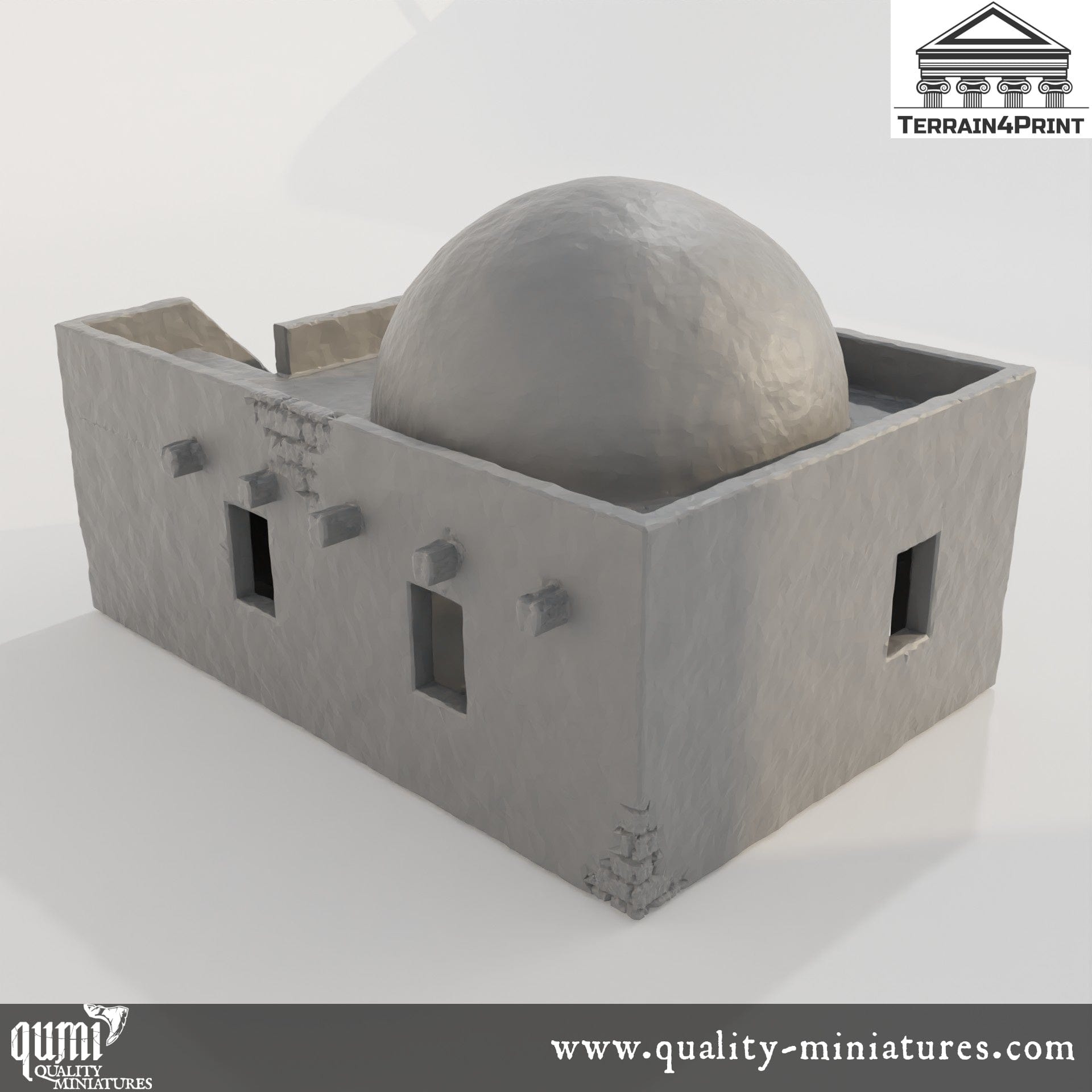 Arabic House 1 - Arabic Village - Resin Print - Tabletop RPG Terrain - Terrain4Print - Qumi Quality Miniatures - Qumi Wargaming Mini Model Figure