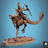 Monster Spear Fighter Tabletop Miniature - Avispyror by Qumi, 3D printed resin tabletop miniature for RPGs, wargaming and painting