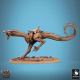 Monster Spear Fighter Tabletop Miniature - Avispyror by Qumi, 3D printed resin tabletop miniature for RPGs, wargaming and painting