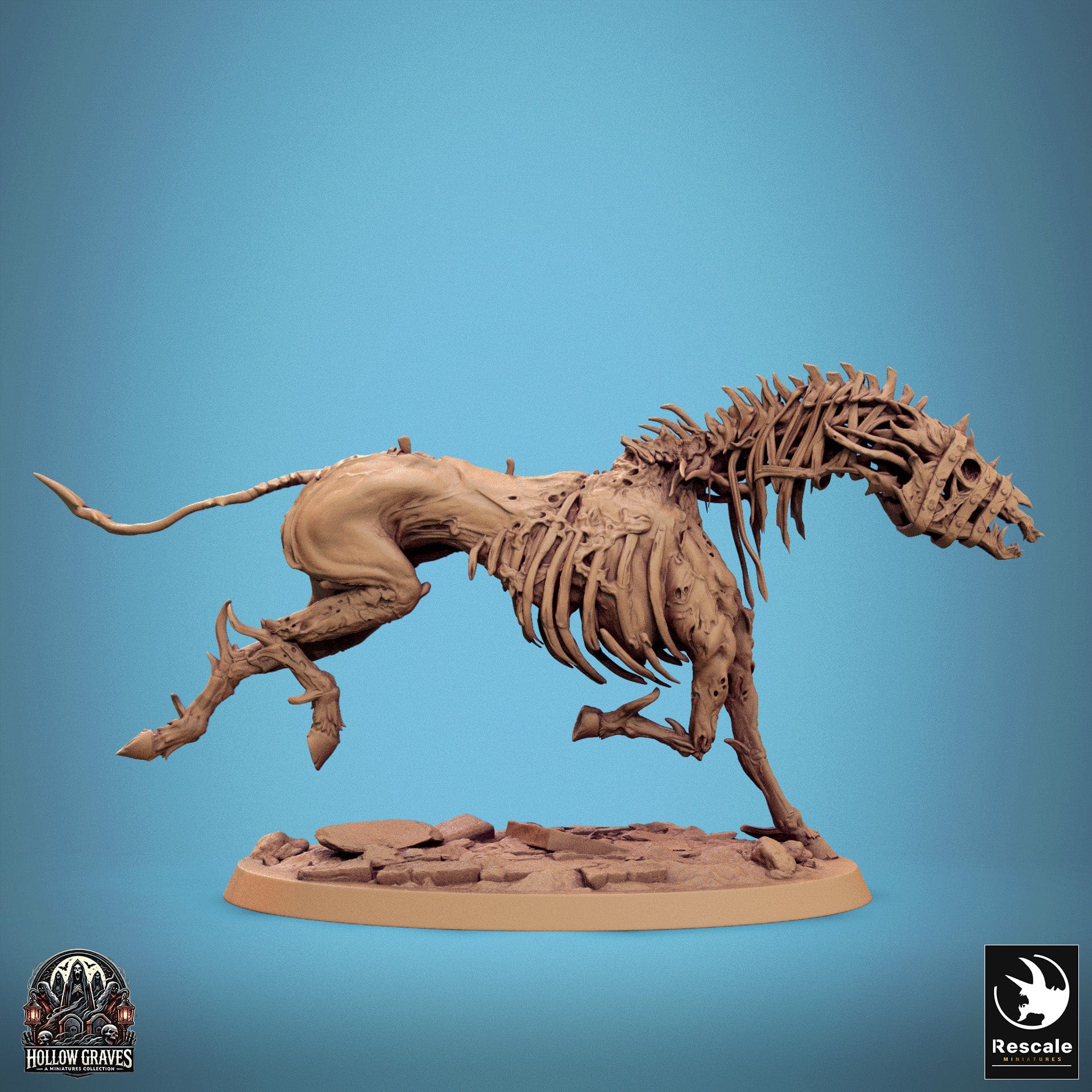 Tabletop RPG Miniature Wraithbound Cavalier 32mm Qumi Rescale Miniatures Attack / Wild Quality Miniatures - Qumi Wargaming Mini Model Figure
