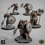 Fighter Unchained Immortals Tabletop Miniatures by Qumi, 3D printed resin tabletop miniature for RPGs, wargaming and painting