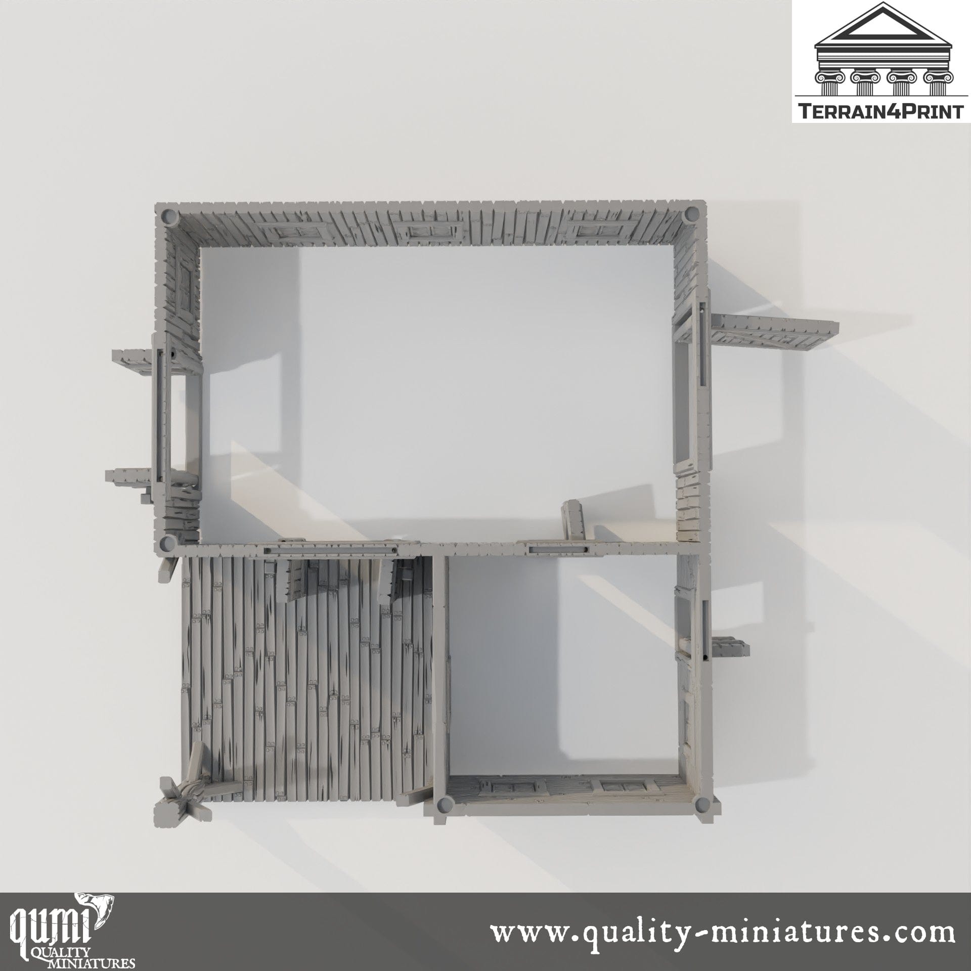 Big Barn Hrimstead - Resin Print - Tabletop RPG Terrain - Terrain4Print - Qumi Quality Miniatures - Qumi Wargaming Mini Model Figure